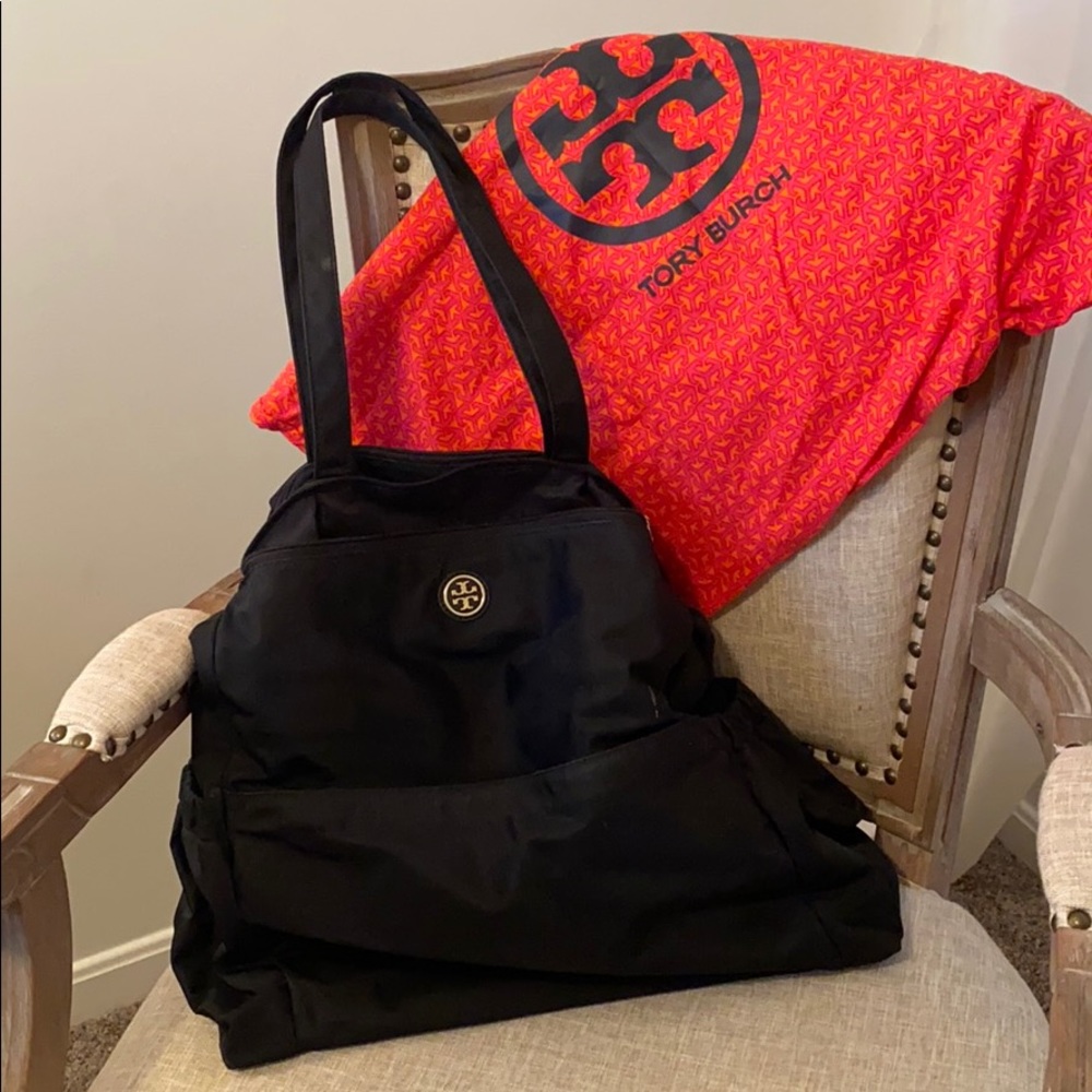 Tory Burch Black Diaper Bag - Changing Mat Incl’d